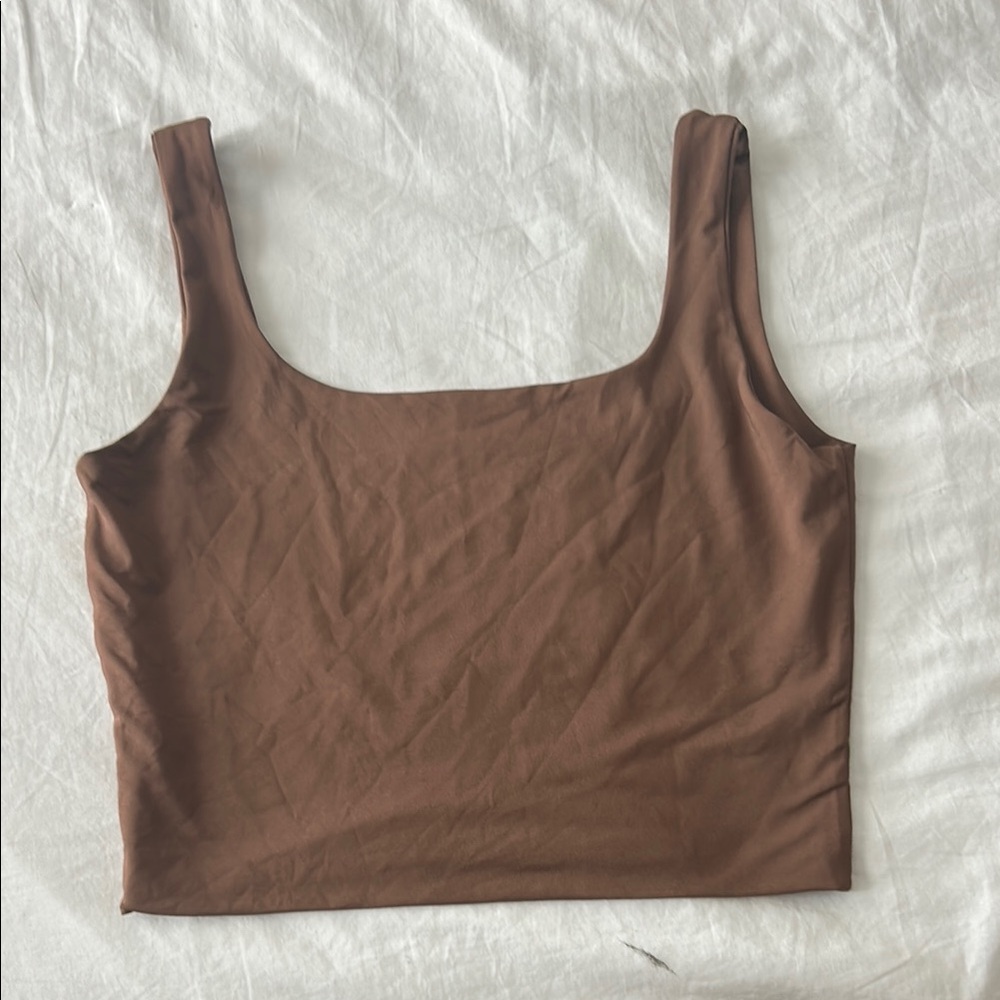 Brown Sleeveless Women's Top